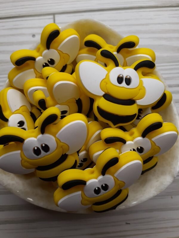 Bee Silicone Focal Bead