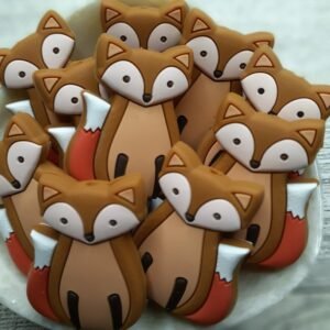 Fox Silicone Focal Bead