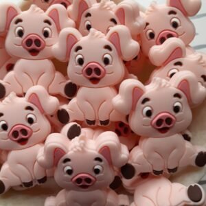 Paula the Pig Silicone Focal Bead