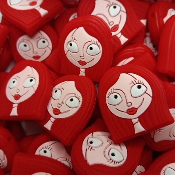 Nightmare Sally Silicone Focal Bead
