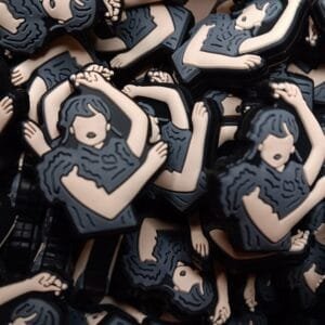Dancing Girl Silicone Focal Bead