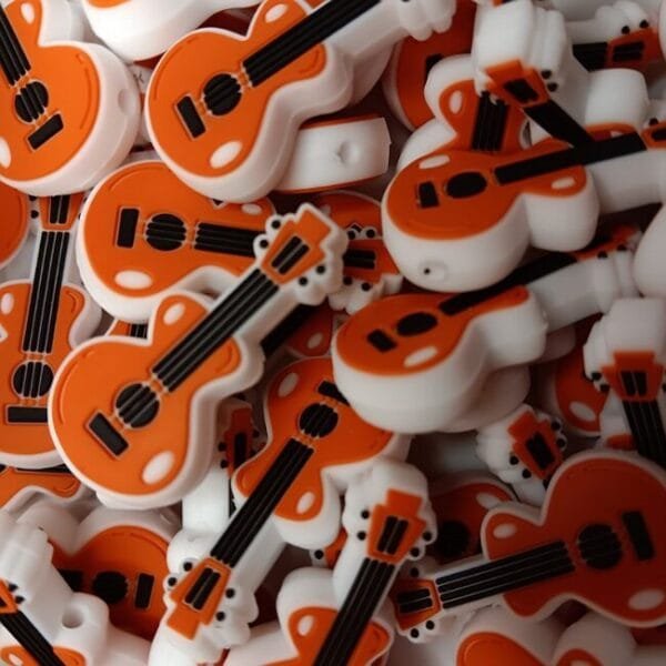 Guitar Silicone Focal Bead