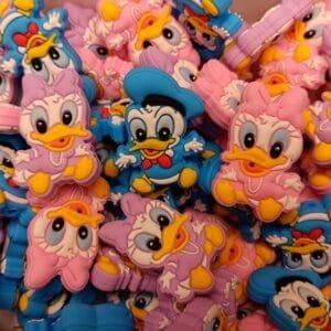 Baby Duck Silicone Focal Bead, Assorted Colors