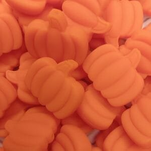 Pumpkin Silicone Focal Bead