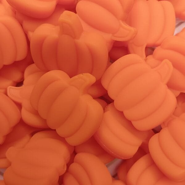 Pumpkin Silicone Focal Bead