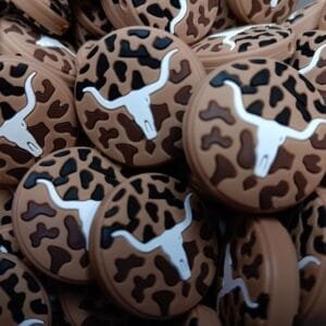 Western Longhorn Silicone Focal Bead