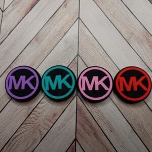 Circle EmKay Silicone Focal Bead, Assorted Colors