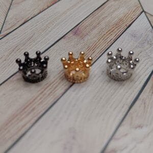 Crown Beads, Assorted Finishes