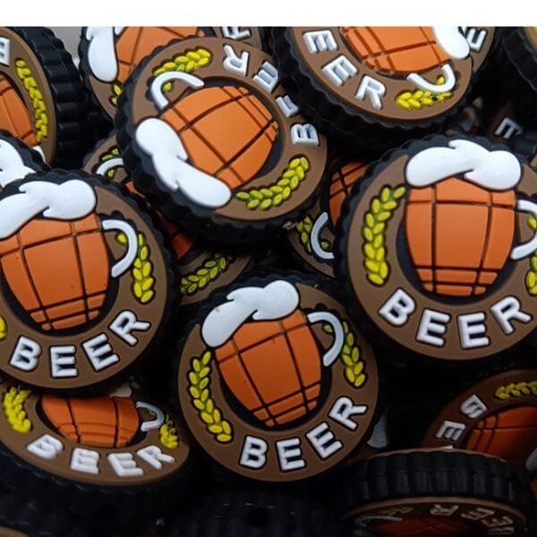 Beer Silicone Focal Bead