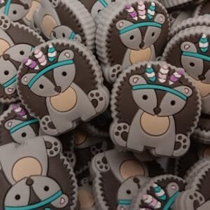Henry the Hedgehog Silicone Focal Bead
