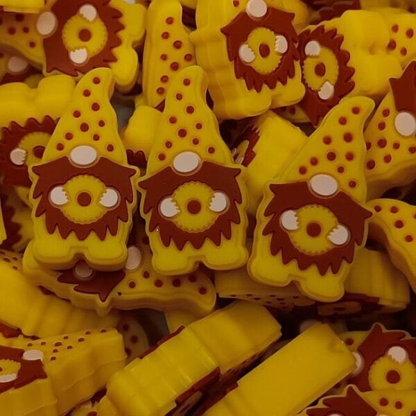 Pineapple Gnome Silicone Focal Bead