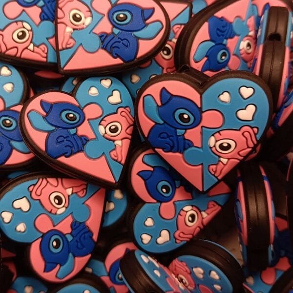 Aliens in Love Silicone Focal Bead