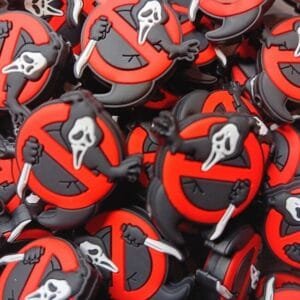 No Ghosts Allowed Silicone Focal Bead