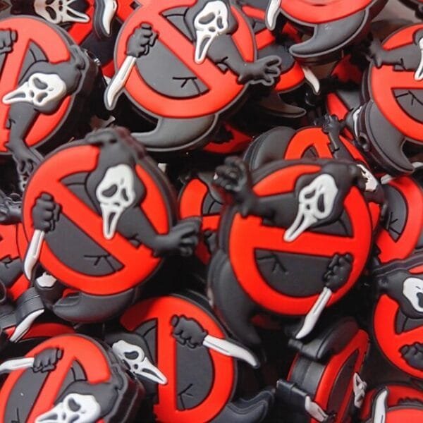 No Ghosts Allowed Silicone Focal Bead