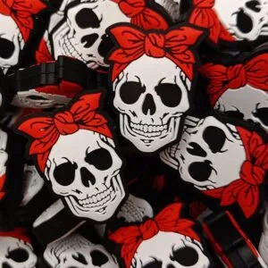 Sassy Skull Silicone Focal Bead