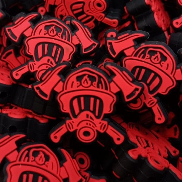 Fireman Silicone Focal Bead