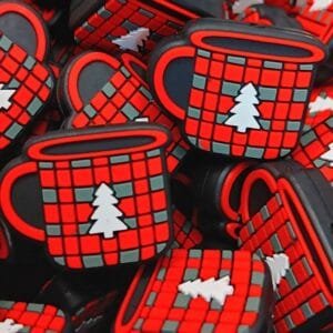 Christmas Mug Silicone Focal Bead