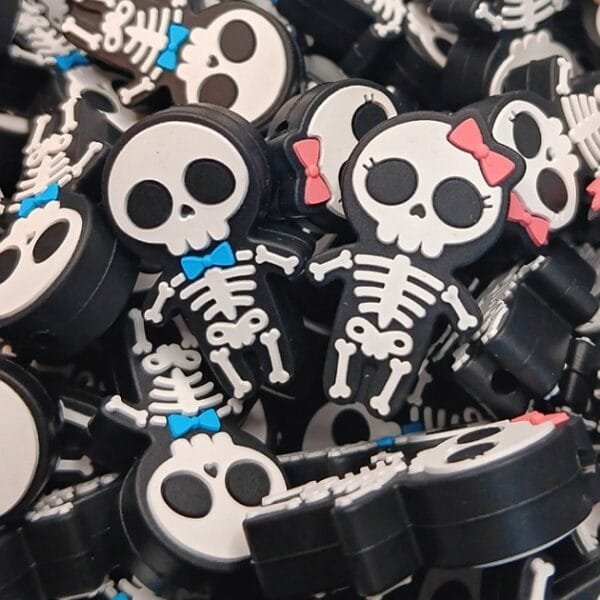 Kid Skeleton Silicone Focal Bead