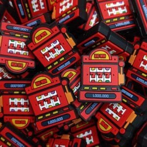 Slot Machine Soft PVC Focal Bead, Custom Collab