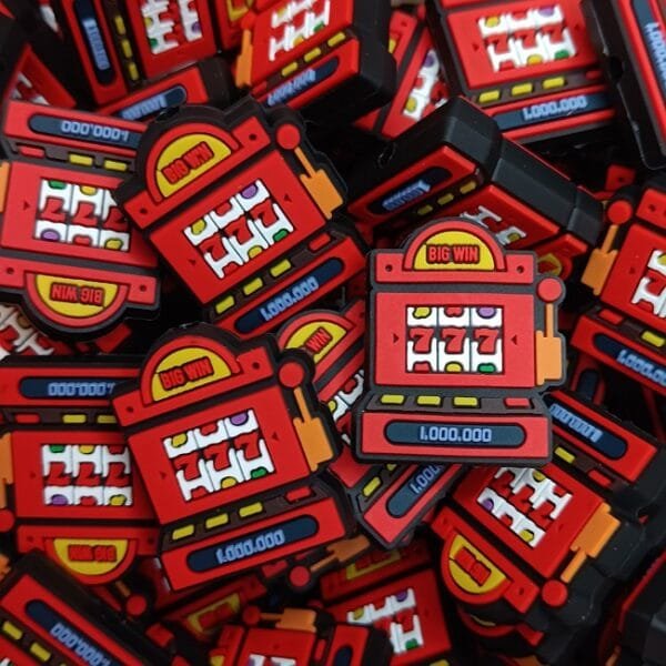 Slot Machine Soft PVC Focal Bead, Custom Collab