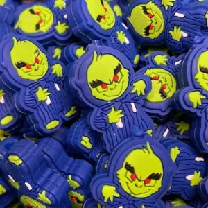 Green Guy with Costume Silicone Focal Bead