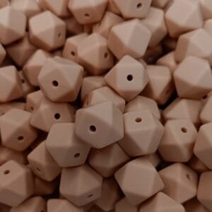 14mm Hexagon Solid, Oatmeal