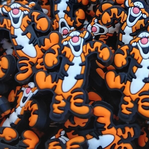 New Tiger Bead Silicone Focal Bead