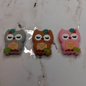 Luna the Owl Silicone Focal Bead