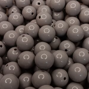 15mm Liquid Silicone Beads, Gray