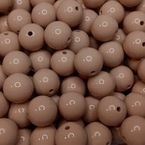15mm Liquid Silicone Bead, Oatmeal