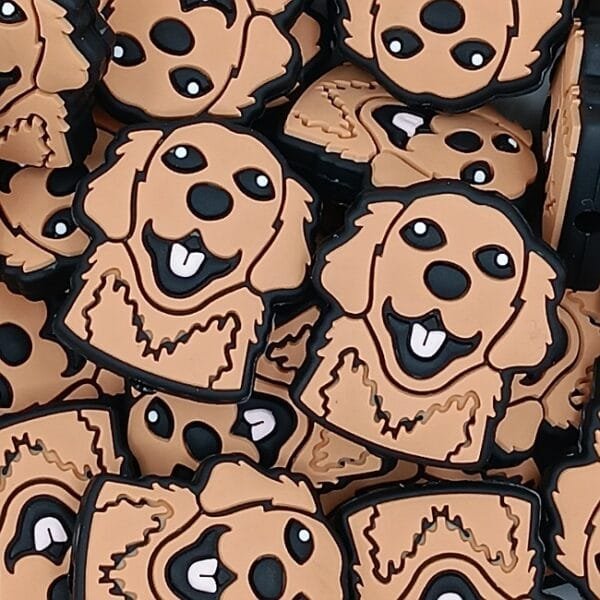 Golden Retriever Silicone Focal Bead