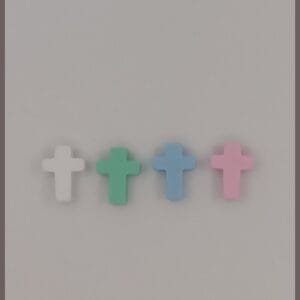 Mini Cross Silicone Focal Bead