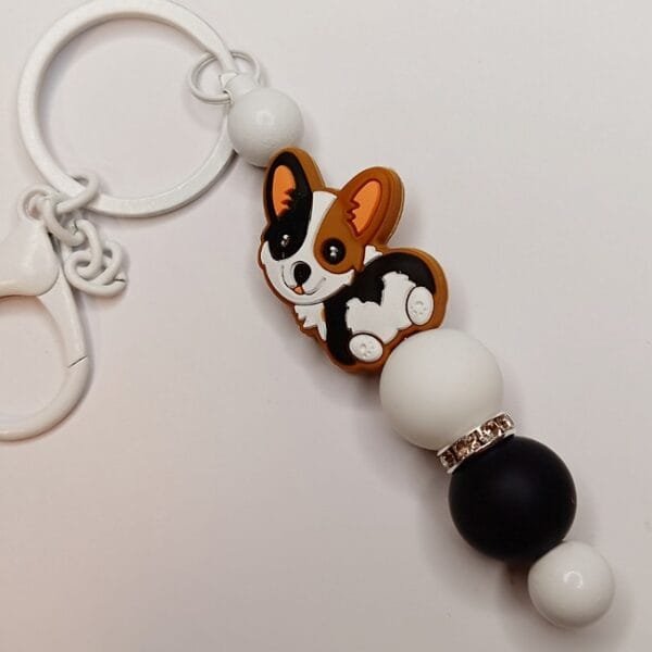 Corgi Silicone Focal Bead, Assorted Colors - Image 2