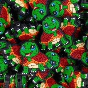 Toby the Turtle Silicone Focal Bead