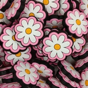 Spring Daisy Silicone Focal Bead
