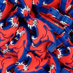 Red Panther Silicone Focal Bead