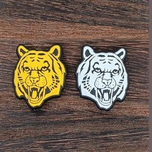 Tiger Silicone Focal Bead, Assorted Colors