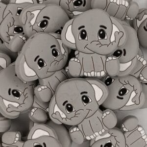 Crush the Elephant Silicone Focal Bead