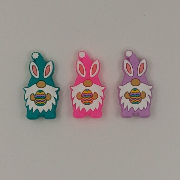 Easter Gnome Silicone Focal Bead, Assorted Colors