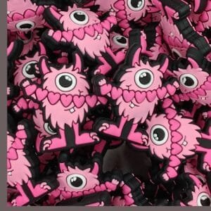 Love Monster Silicone Focal Bead