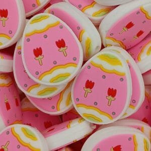 Tulip Easter Egg Silicone Focal Bead