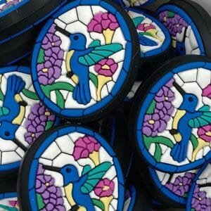 Hummingbird Silicone Focal Bead