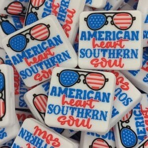 American Heart, Southern Soul Silicone Focal Bead