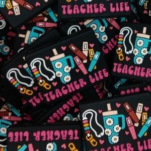 Teacher Life Silicone Focal Bead