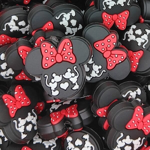 Mouse Duo Soft PVC Focal Bead