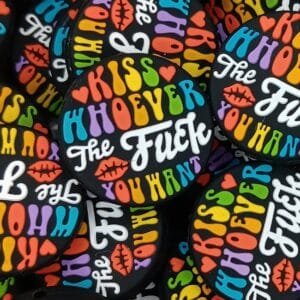 Kiss whoever you want Silicone Focal Bead