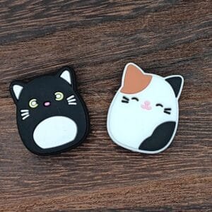 Squishy Cat Silicone Focal Bead, Assorted Design