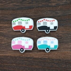 Camper Silicone Focal Bead, Assorted Colors