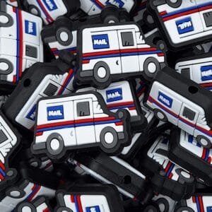 Mail Truck Soft PVC Focal Bead