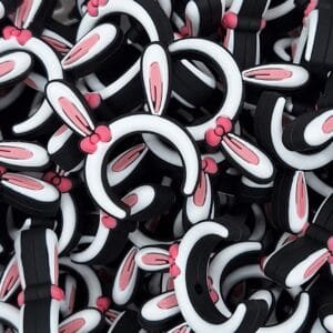 Rabbit Ears Silicone Focal Bead